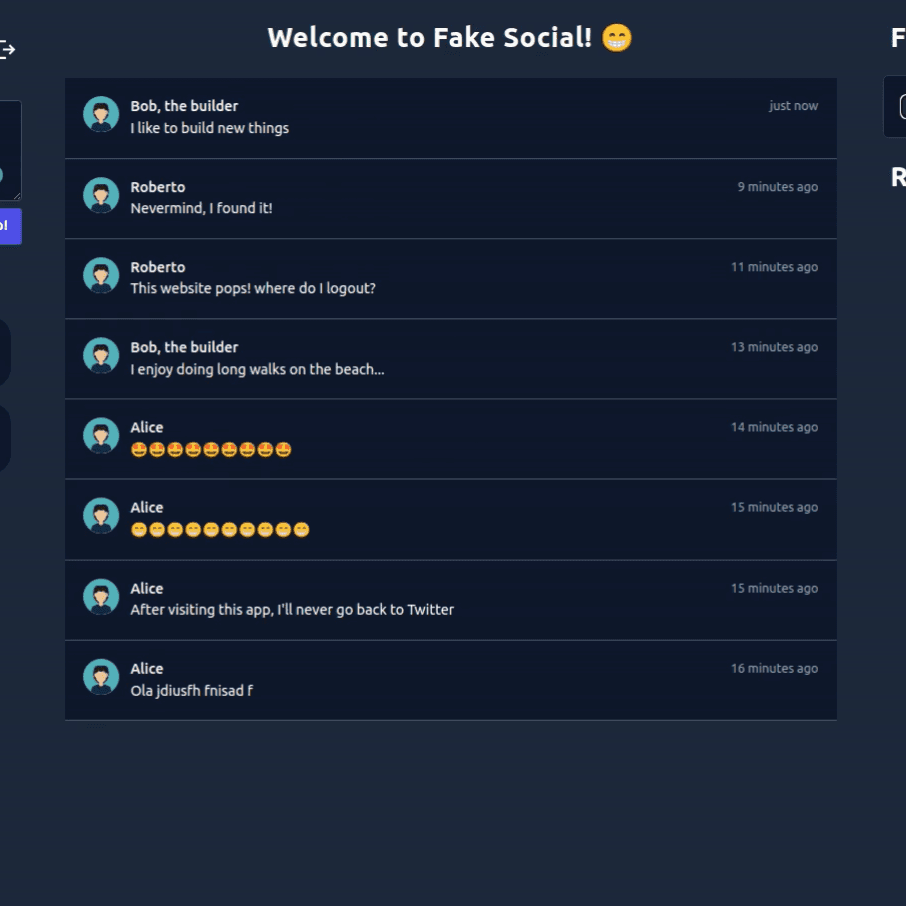 Fake Social - P2P Social Network