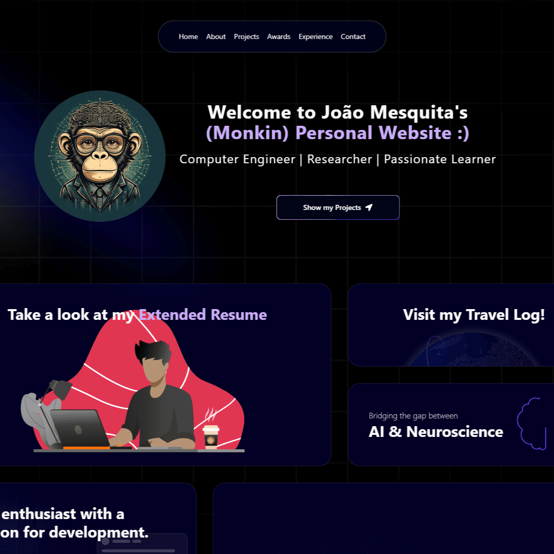 Monkin's Habitat - Personal Website